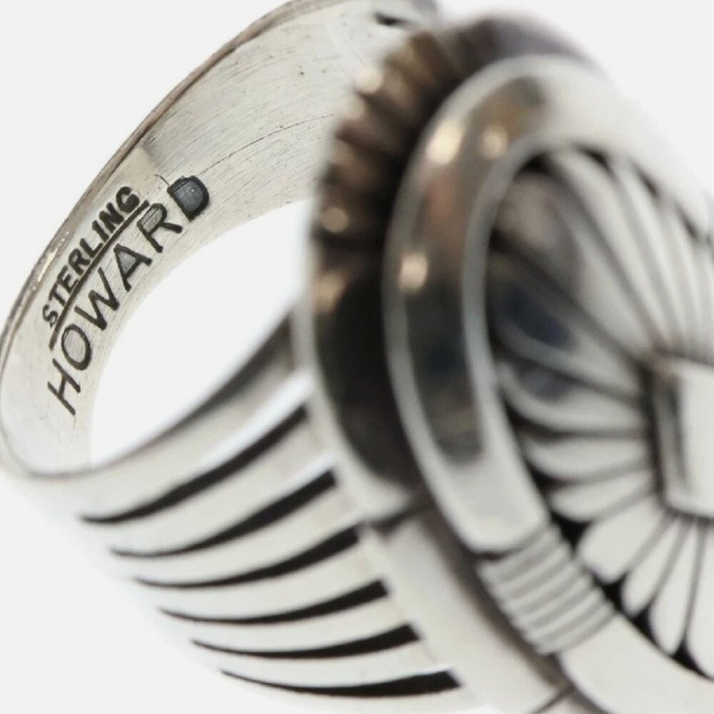 Sterling Navajo ring signed by acclaimed silversmith - Picture 5 of 5